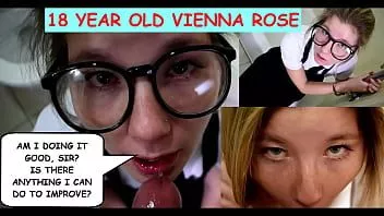Reproduzir "Estou indo bem, senhor? Há algo que eu possa fazer para melhorar?" vienna rose de 18 anos fala sacanagem e chupa o pau sujo do velho joe jon