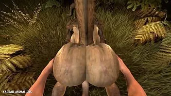 Riproduci Deathclaw si fa sfondare il grosso culo
