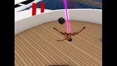 Abspielen Goldies Kamelzehen und rosa Muschi im SecondLife-Pornofilm